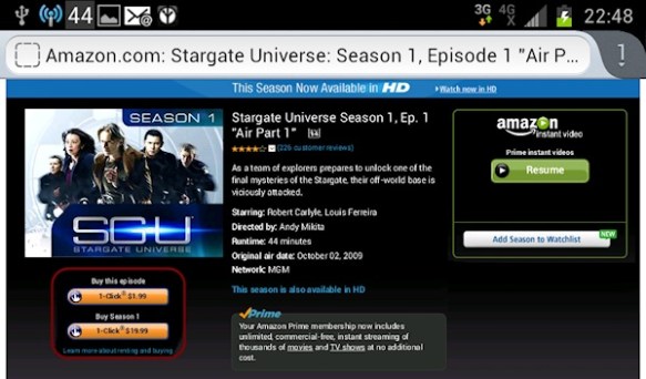 Proposed redesign of the Amazon Instant Video player by Lorelle VanFossen.
