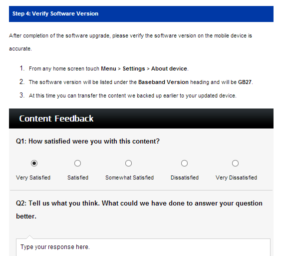 Samsung and Spring - Tutorial Feedback - Did we do a good job with this document.