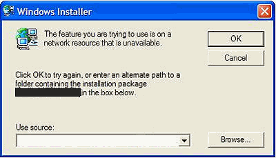 Windows Installer Popup - Cannot find uninstall program to uninstall the program.